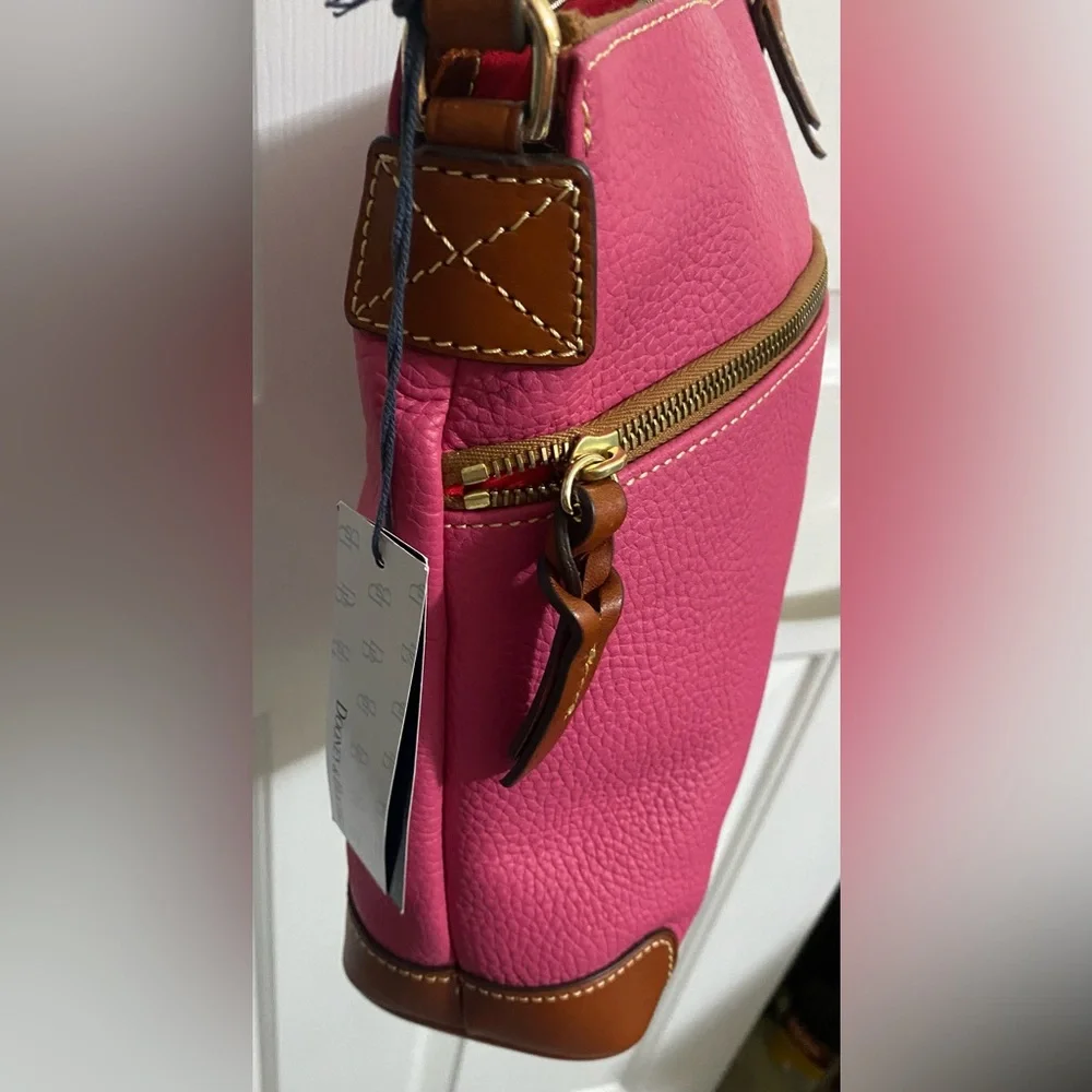 DOONEY AND BURKE …Hot Pink Leather Crossbody Bag - Picture 12 of 15